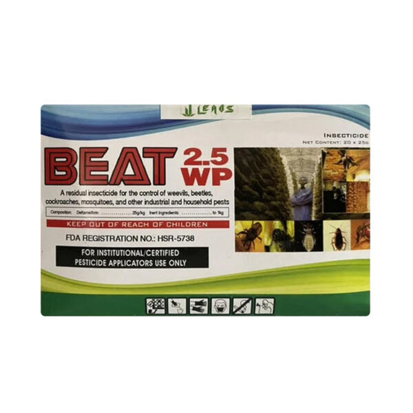 Beat 2.5 WP 25g (Vector, Bedbugs, Fly, Mosquito Control) Deltamethrin