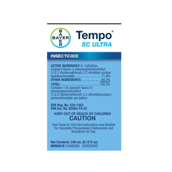 Tempo SC Ultra Insecticide | General Pest Control – 1 Liter