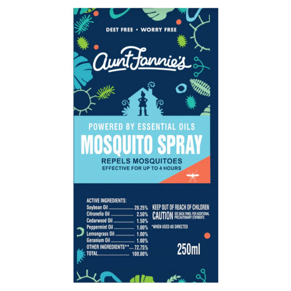 Aunt Fannie’s Mosquito Spray | Organic Pest Control